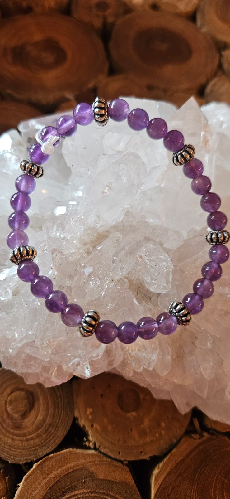 Amethyst Armband 6mm und 8mm