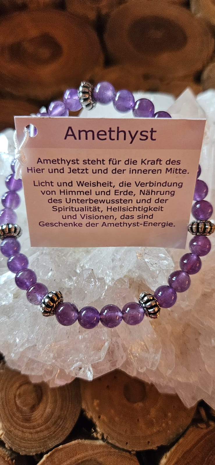 Amethyst Armband 6mm und 8mm