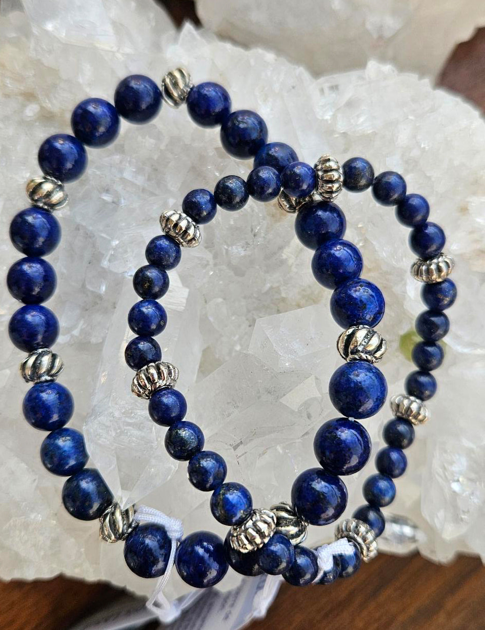 Armband Lapis Lazuli 6mm und 8mm