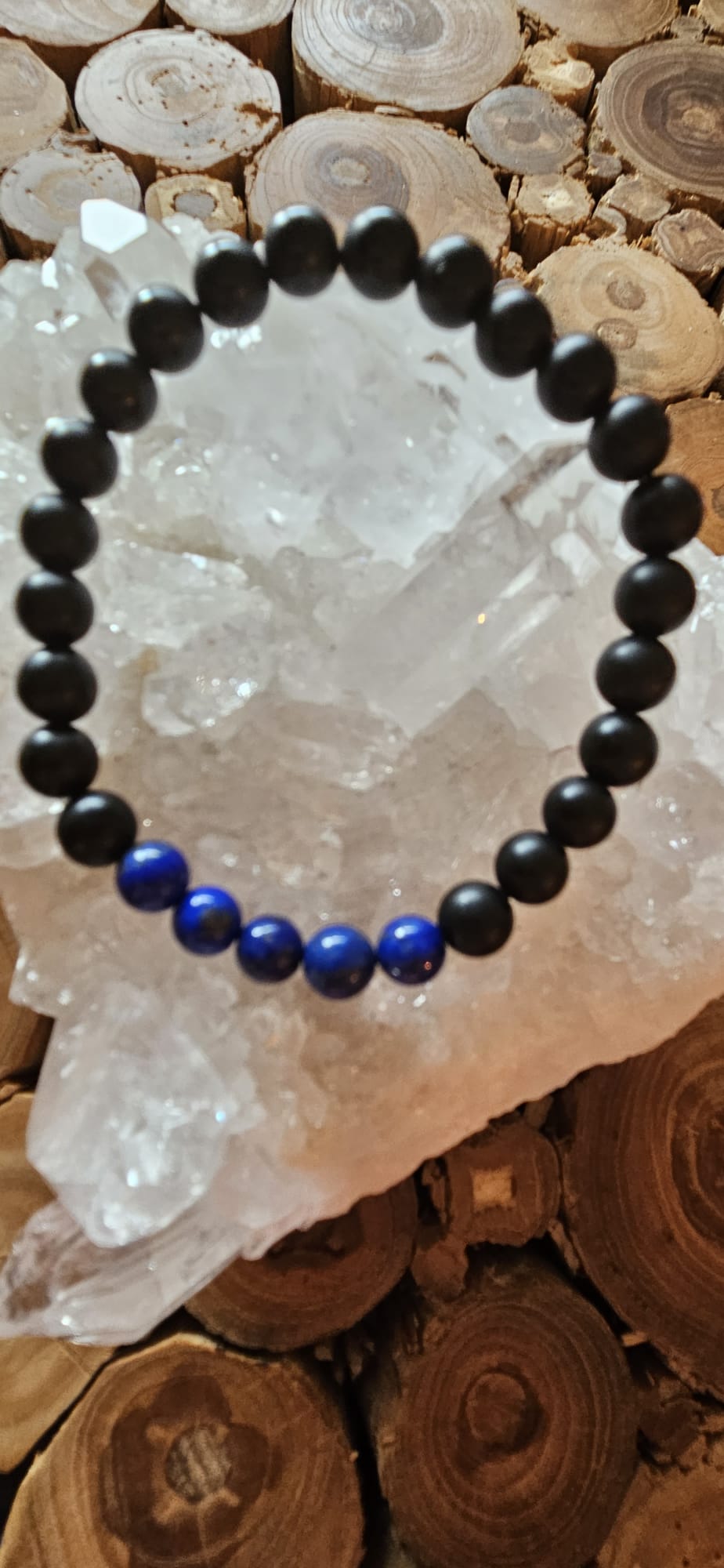 Obsidian-Lapis Lazuli Männer Armband